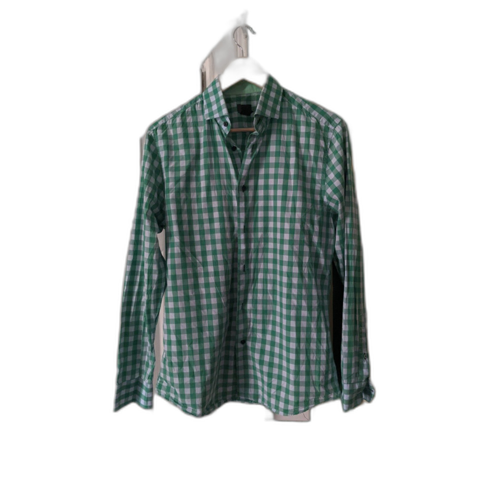 H&M green and blue checker plaid us 15.75